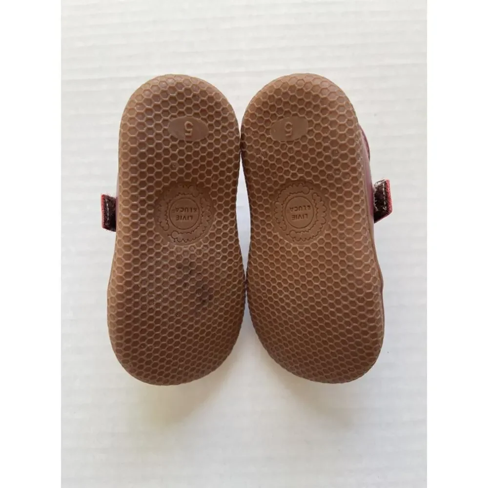 Livie & Luca Red Grip Sneakers Size 5